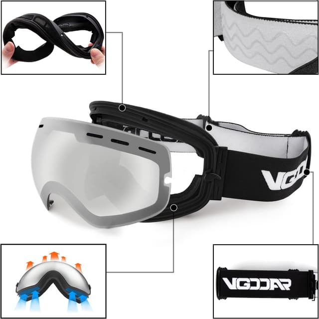 Thumbnail 4 de Vgooar OTG Ski Goggles Frameless