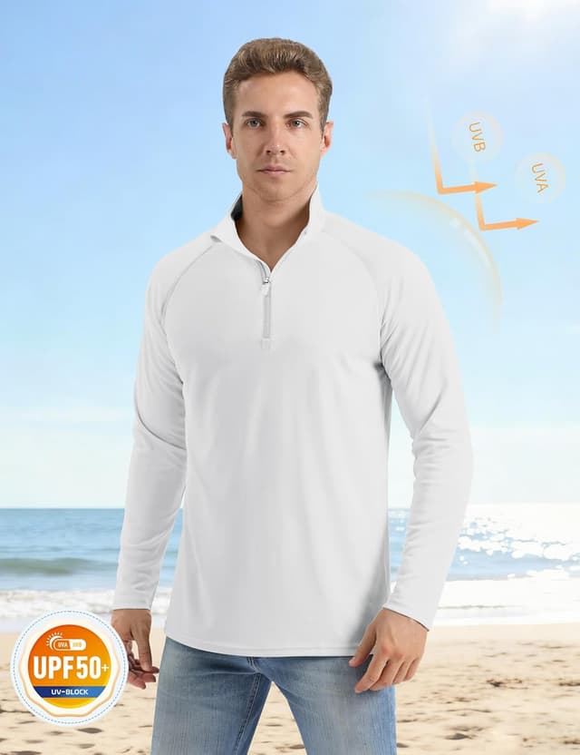 Detalle 2 de MAGCOMSEN UPF 50+ 1/4 Zip Long Sleeve Tee