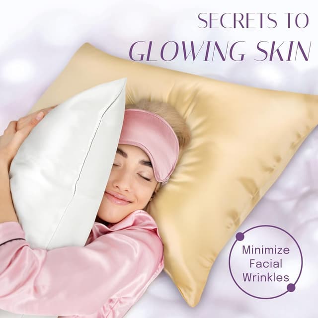 Detalle de OLESILK Seiden-Kissenbezug (16 Momme) 80x80 cm mit Reißverschluss – Haar- und Hautpflege