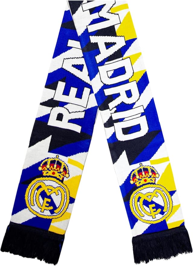 Detalle 2 de Real Madrid CF Reversible Soccer Scarf by Icon Sports — Unisex Adult Fan Scarf