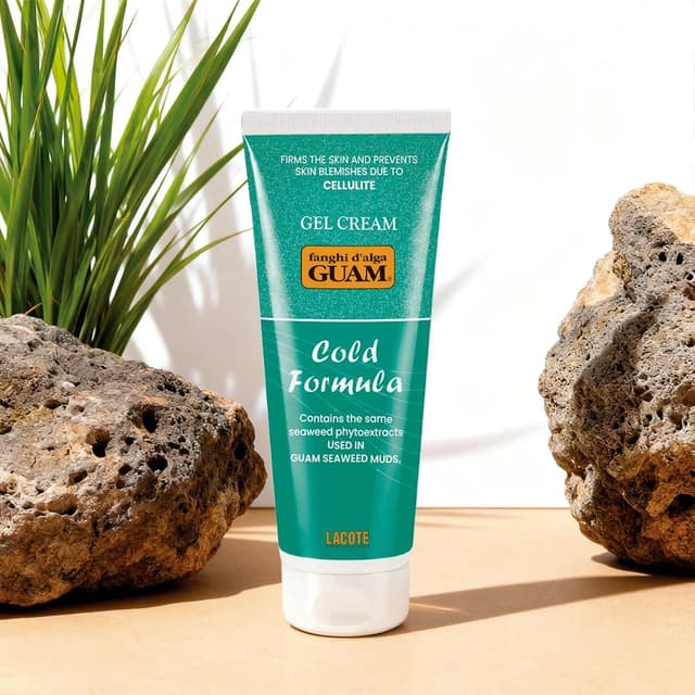 Detalle de Guam Fanghi d’Alga Crema Gel Freddo 250 ml: gel freddo tonificante con effetto rinfrescante