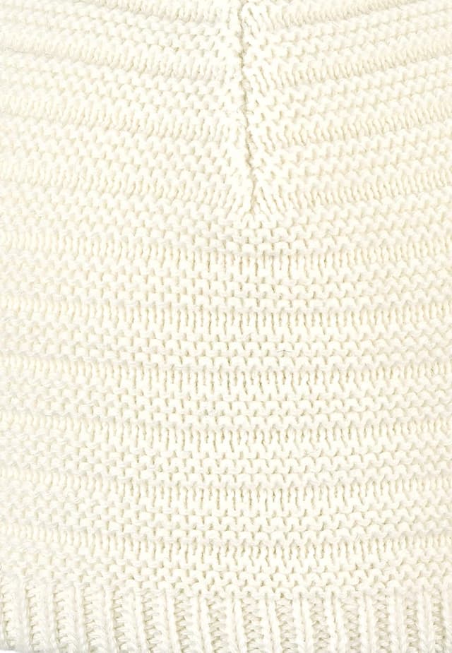 Detalle de Sterntaler Unisex Kinder Strickmütze Baby mit Rippenmuster – gefüttert mit Baumwollfleece