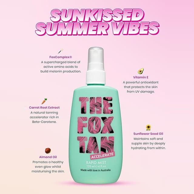 Detalle 2 de The Fox Tan Rapid Tanning Mist – Potencia y Acelera Tu Bronceado ☀