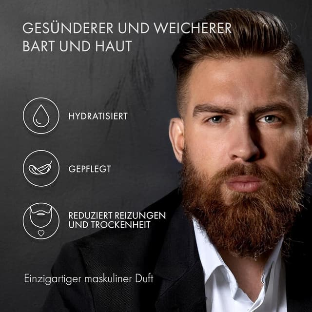 Detalle de Satin Naturel BIO Bartöl kaltgepresst 100 ml – Premium Bartpflege für Herren