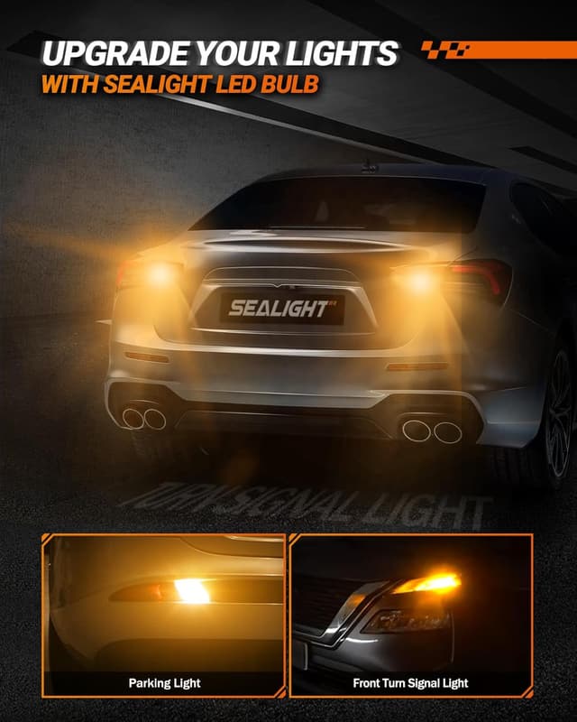 Detalle 2 de SEALIGHT 3157 LED Turn Signal Bulb 600% brighter
