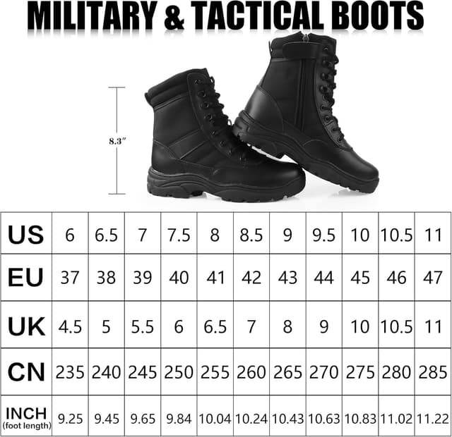 Thumbnail 6 de QUNLON Springerstiefel Militärstiefel