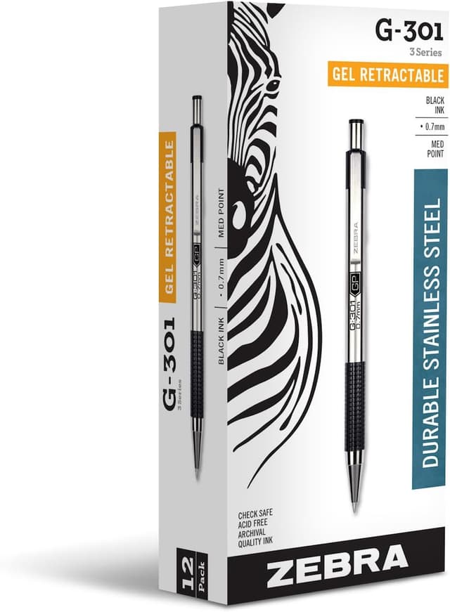 Detalle de Zebra G-301 Retractable Gel Pen 0.7mm ๐