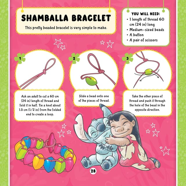 Detalle de Disney Stitch Best Friends Activity Book & Bead Kit for making 12 Stitch bracelets