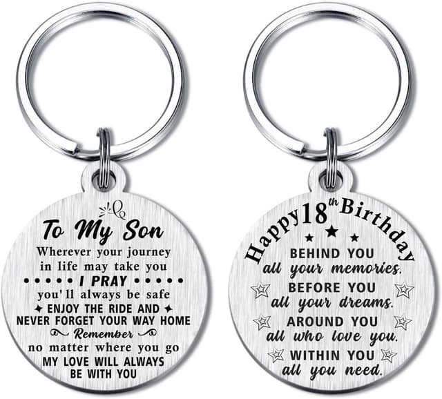 Detalle de ABBNT 18th birthday keychain 18-year gifts