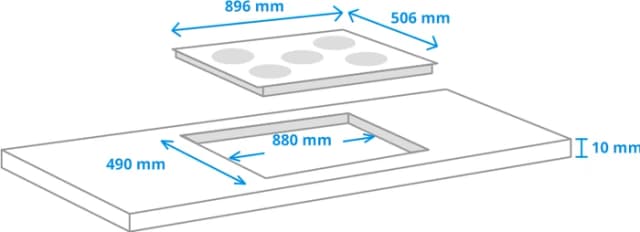 Thumbnail 6 de AEG TK95IN08UB 89,6 cm Induktionskochfeld
