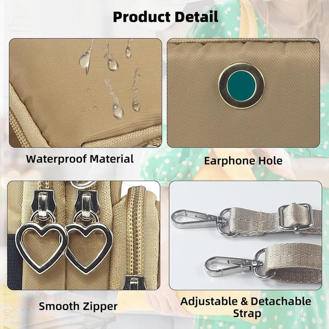 Detalle 2 de JANKS crossbody phone bag for women 20 x 10 x 5 cm