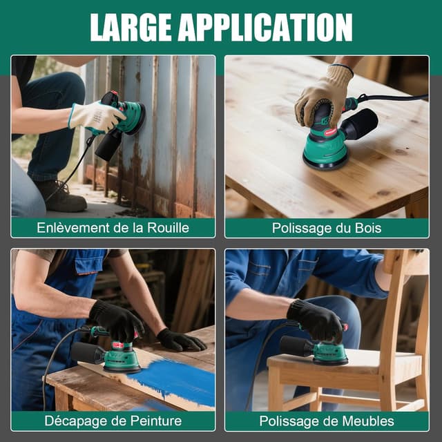 Thumbnail 6 de HYCHIKA Ponceuse Excentrique 300W