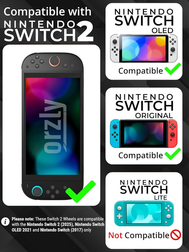 Detalle 2 de Racing Lenkräder für Switch 2 mit 4er Set