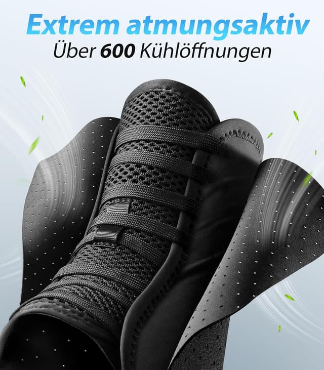 Detalle de ZOELION Schnellschnür Knöchelbandage mit auto-geformten Stabilisierungspolstern (XL)