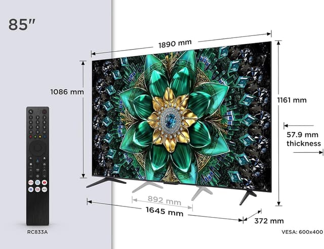Detalle 2 de TCL 85Q6C 85" QD Mini LED 4K HDR Smart TV