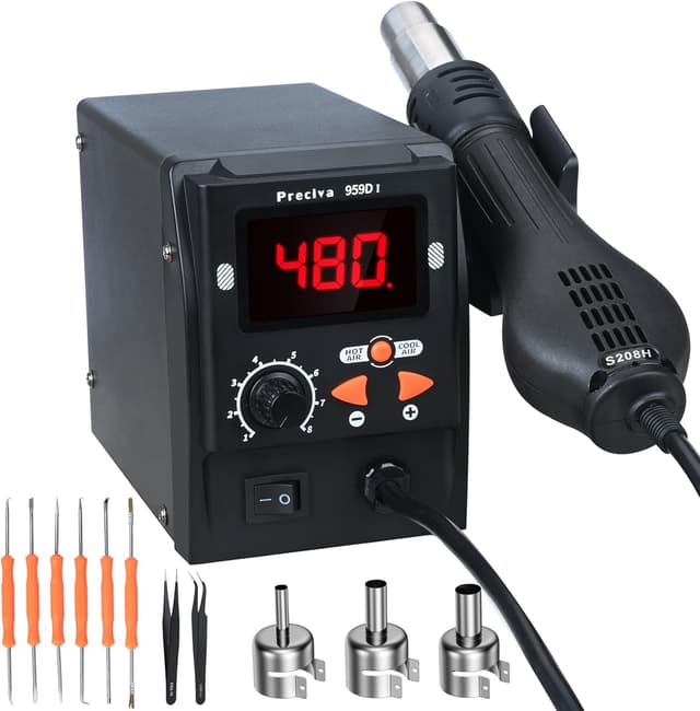 Detalle de Preciva 959D-I Stazione dissaldante digitale 700W