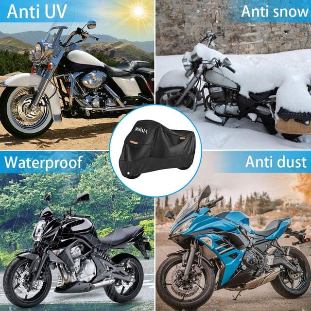 Detalle de MOSFiATA Waterproof Motorcycle Cover (210D Oxford cloth) with lock holes