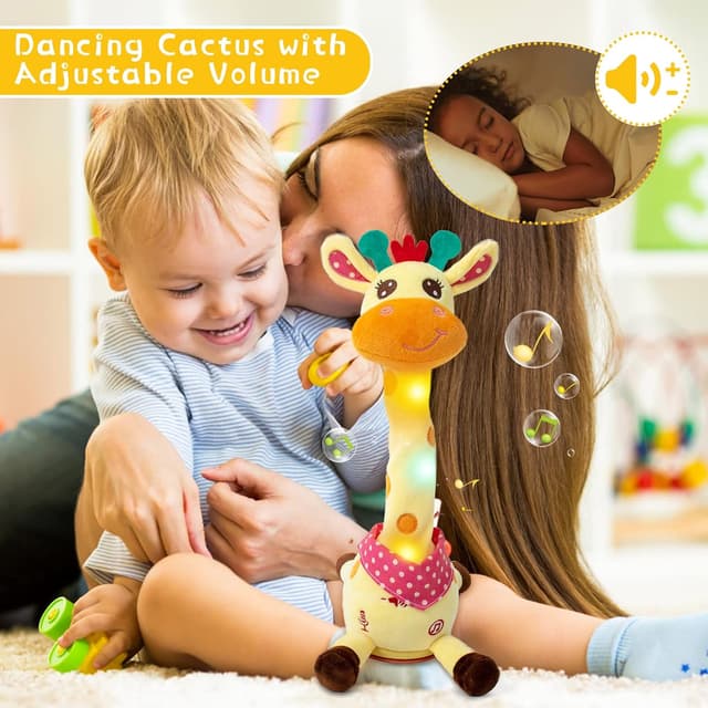 Detalle de Edencomer Singing Dancing Giraffe Toy 12.6 inch
