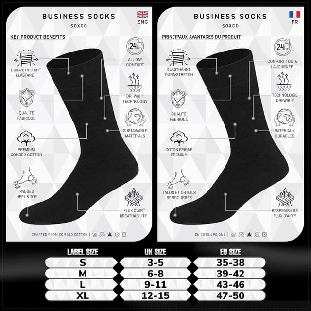 Thumbnail 2 de SOXCO Chaussettes Hommes Classiques coton 12p