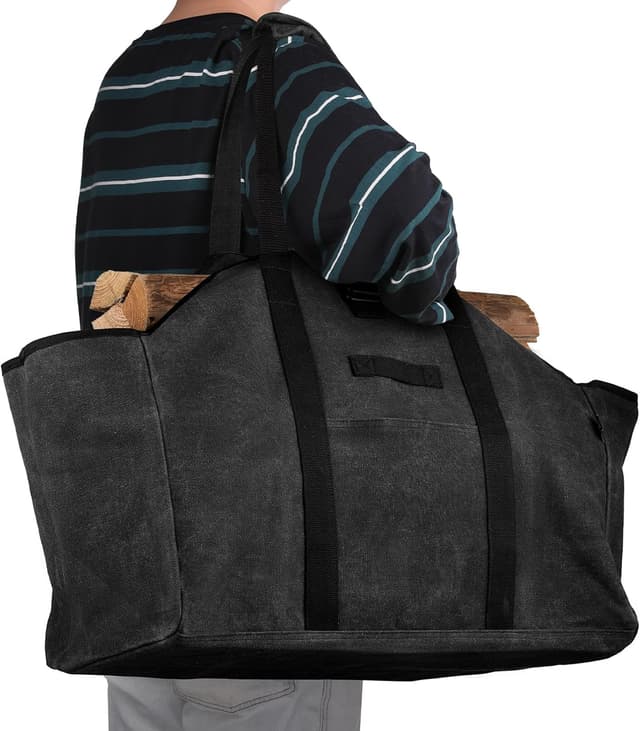 Thumbnail 3 de BONTHEE kaminholztasche 58×28×45 cm 🪵