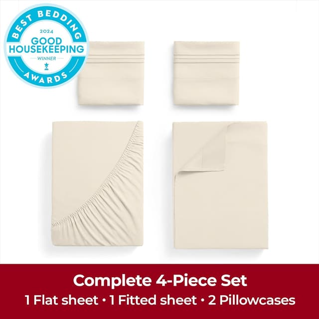 Detalle 2 de Mellanni Full Deep Pocket 4-Piece Sheet Set