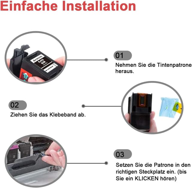 Thumbnail 5 de ANKINK Kompatibel Tintenpatrone PG 545XL 2er Pack