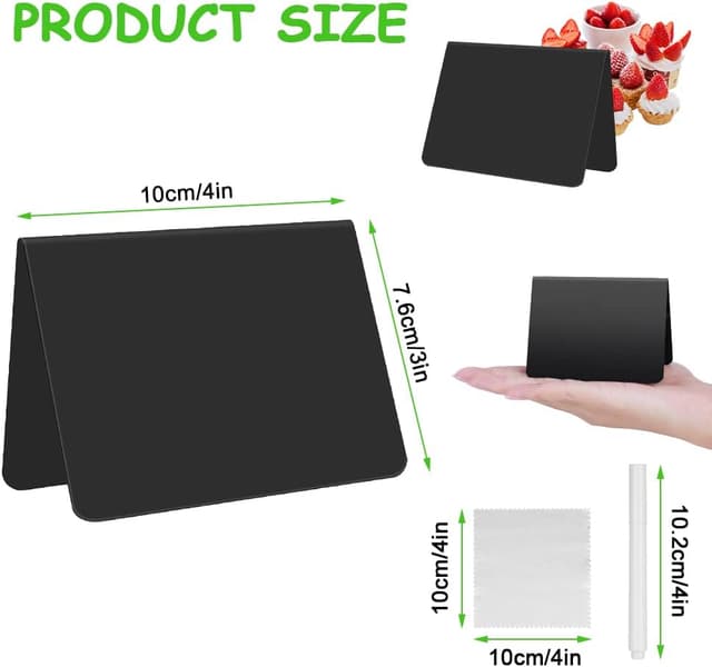 Detalle 2 de Vicloon Mini Tableau Noir 12 pièces 📋