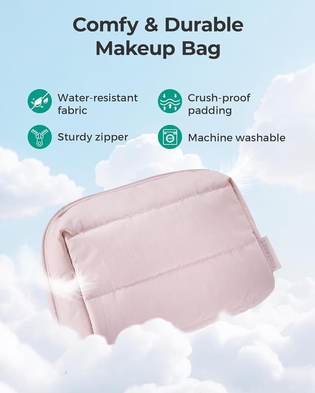 Thumbnail 5 de BAGSMART Cute Puffy Makeup Bag 7.87in