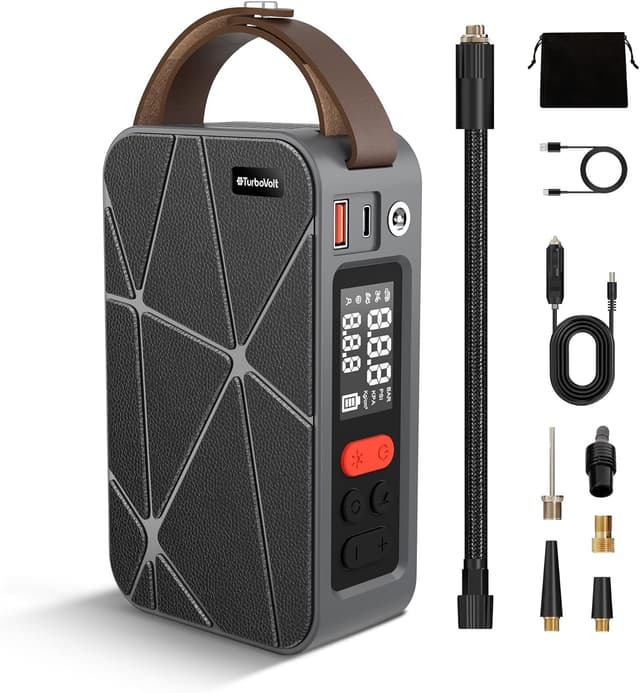 Detalle de TurboVolt Akku Luftpumpe 150 PSI Mini Kompressor