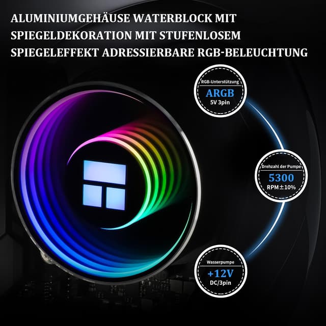 Thumbnail 3 de Thermalright Frozen Notte 360 Wasserkühlung