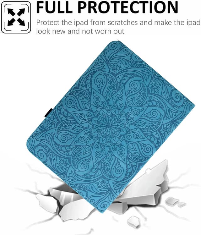 Detalle 2 de ONETHEFUL Rotierende Hülle für Samsung Galaxy Tab S11 (11 Zoll, 2025) – PU-Leder Tablet Case in Blau