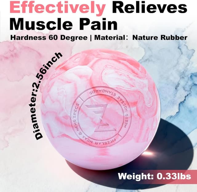 Thumbnail 6 de FITZELAR 2PCS Massage Lacrosse Balls for Myofascial Release (SGS Certified)