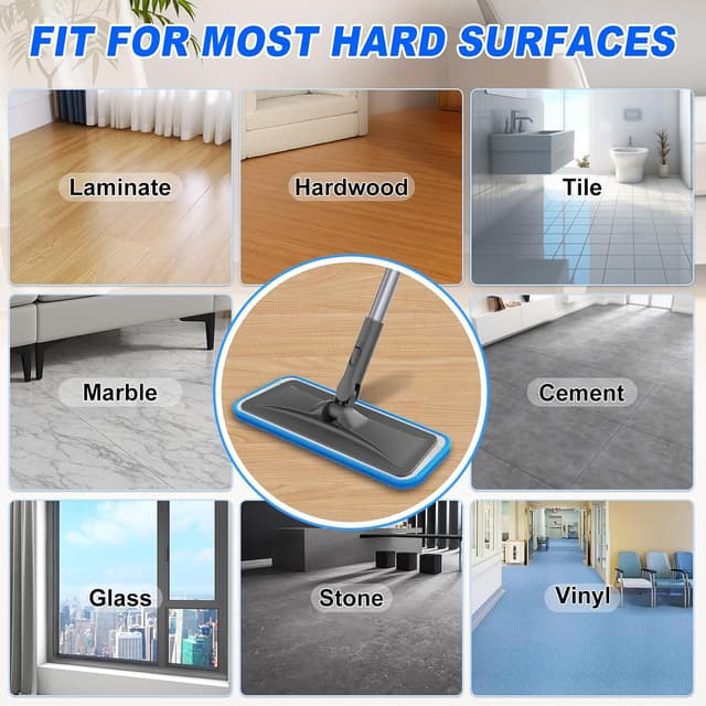 Thumbnail 6 de BPAWA Microfibre Mop with 150cm Adjustable Handle