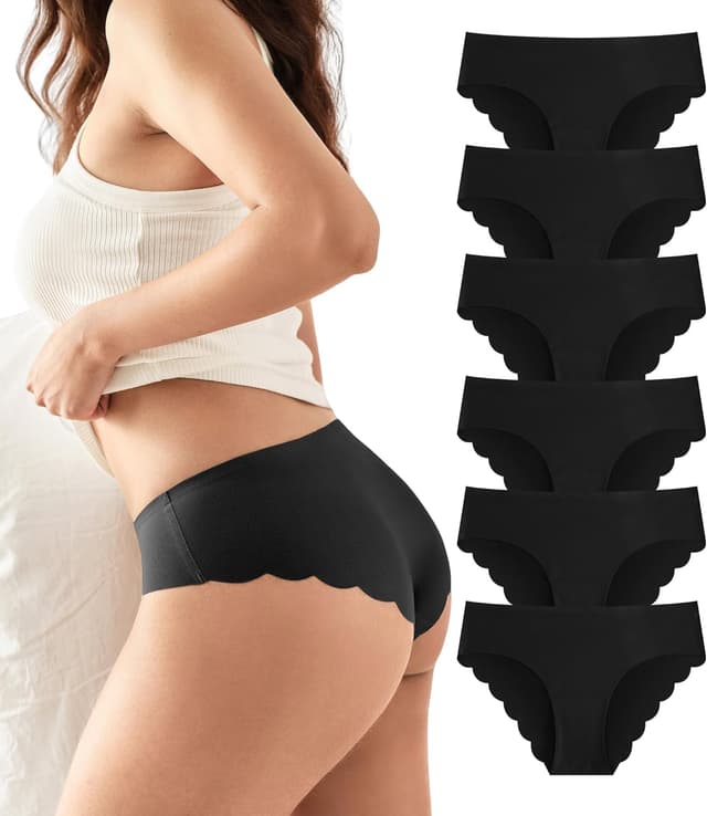 Detalle de SHARICCA Hipster Unterwäsche Damen Nahtloser Mehrpack 🩲