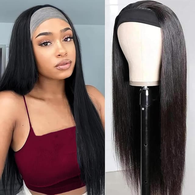 Detalle de Perruque Bandeau cheveux humains 20 pouces Wear and Go