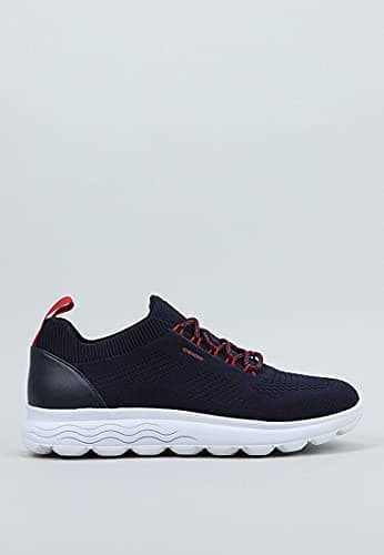Detalle de Geox U Spherica A (Azul Navy) para hombre: zapatillas ligeras con amortiguación Zero-Shock y suela transpirable