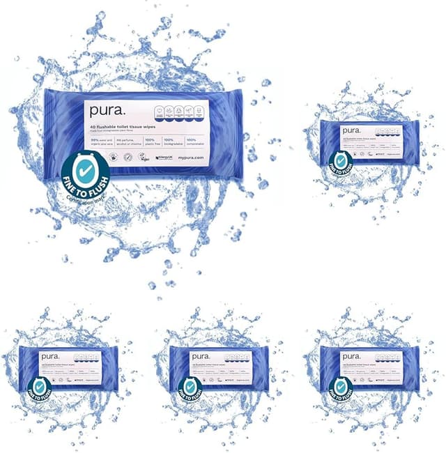 Thumbnail 2 de Pura Flushable Moist Wipes 560