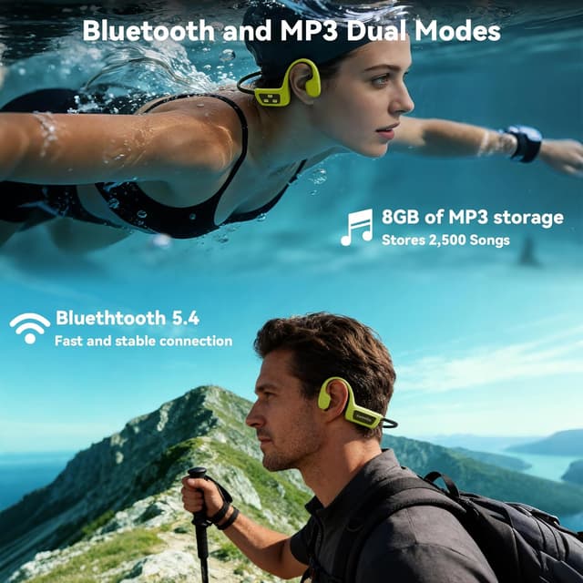 Thumbnail 5 de sunvito Bone Conduction Swimming Headphones