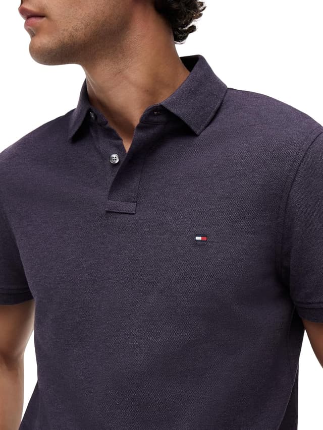 Detalle de Tommy Hilfiger Herren Poloshirt Kurzarm 1985 Regular Fit