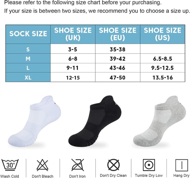 Detalle 2 de Natugloe Trainer Socks Cushioned