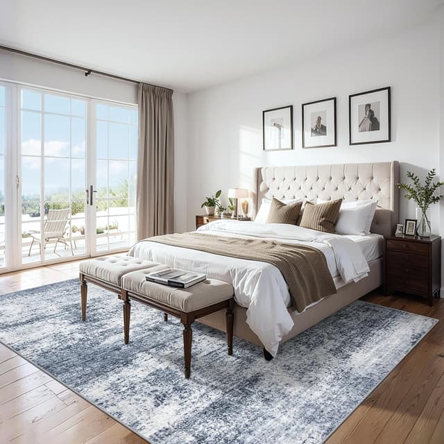 Detalle de 6x9 Washable Abstract Area Rug, Non-Slip