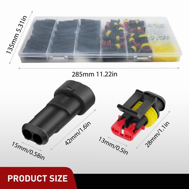 Thumbnail 1 de Nilight 2‑Pin Waterproof Automotive Connector Set 20 sets 🔌