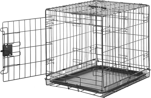 Imagen de Amazon Basics Jaula para Perro Plegable 61x46x51 cm en OfertitasTOP