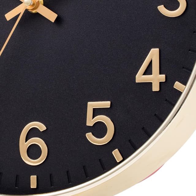 Thumbnail 1 de 12 Inch Wall Clock Silent – Modern Gold 🕰