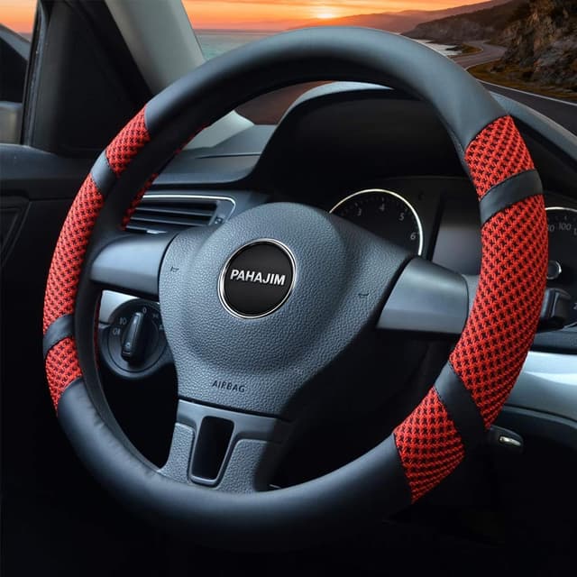 Imagen de Lifetooler Lenkradbezug 38 cm rot en OfertitasTOP