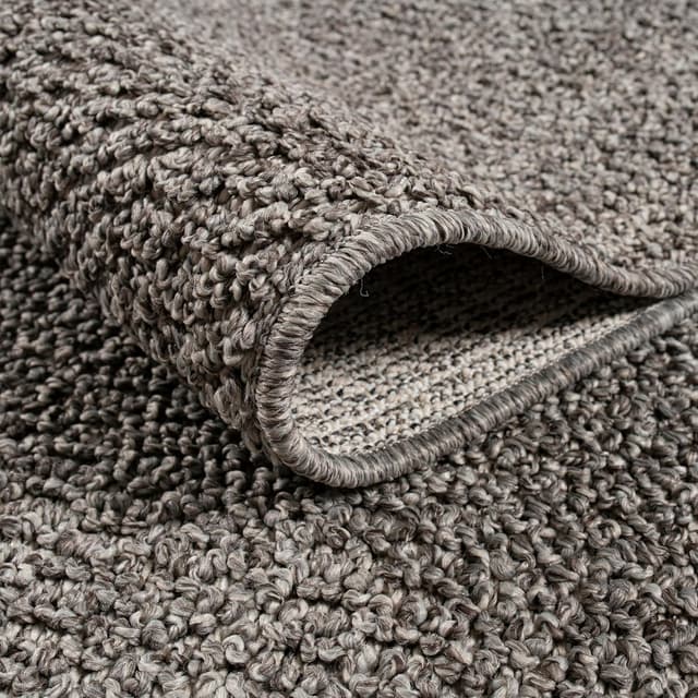 Detalle de Tapis d’intérieur et d’extérieur Paco Home en jute look naturel (120 x 160 cm)