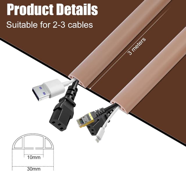 Detalle 2 de AiQInu Canalina passacavi 3 m