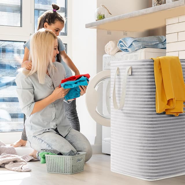 Thumbnail 6 de Lifewit 2er Set 80L Wäschekorb