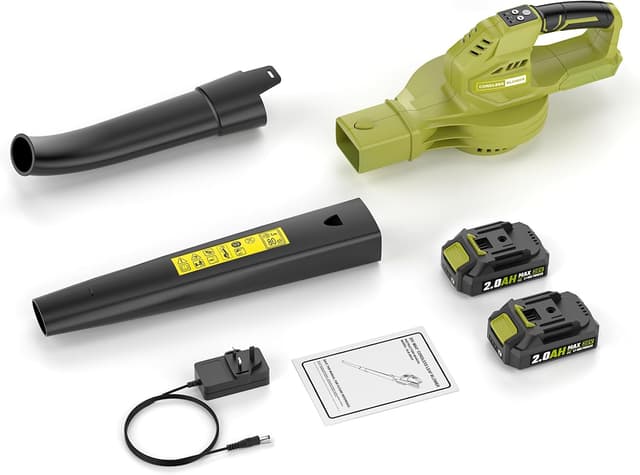 Thumbnail 6 de Cordless Leaf Blower 20V (with 2 x 2.0Ah batteries) – 3 speed modes, lightweight cordless for patio & garden clearing