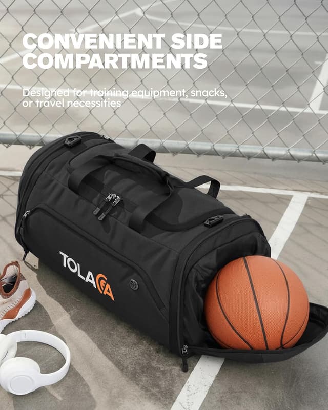 Thumbnail 6 de Tolaccea Sporttasche 56–70L (erweiterbar) mit Schuhfach & Nassfach – als Rucksack tragbar